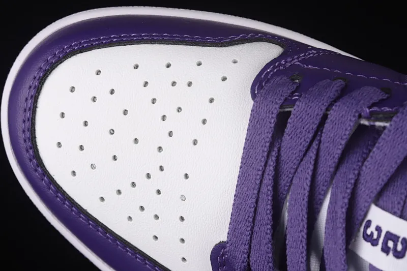 All categories Air Jordan Jordan series basketball shoes Air Jordan 1 Low Air Jordan AJ1 Low AJ1 Joe 1 white and purple low-top cultural leisure sports basketball shoes DC0774-500